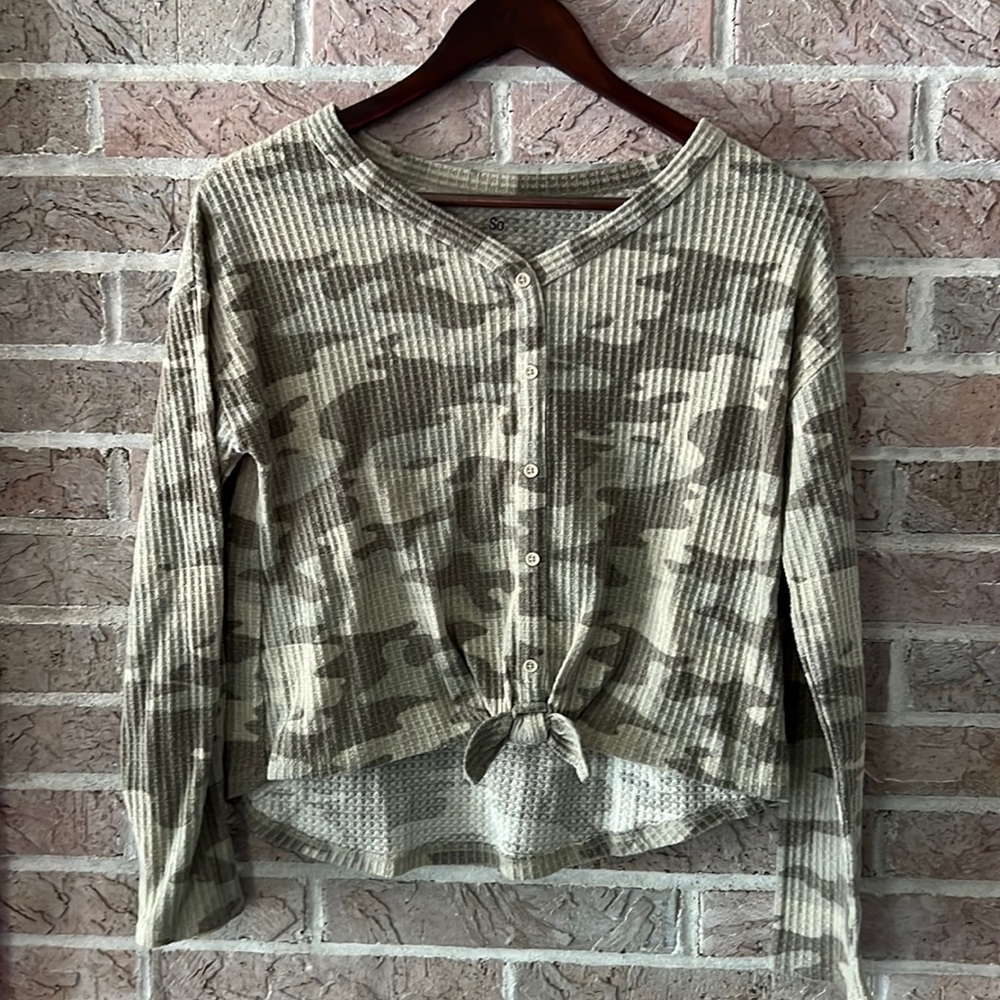 Girls waffle top